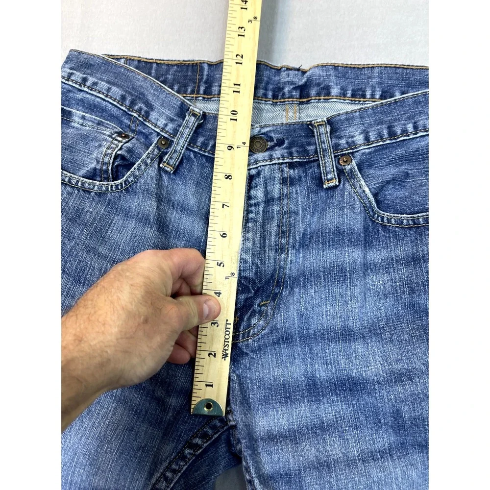 Levi's 559 Shorts 32x24‎ Relaxed Cut Off Long Jeans Shorts Blue. Mens Straight